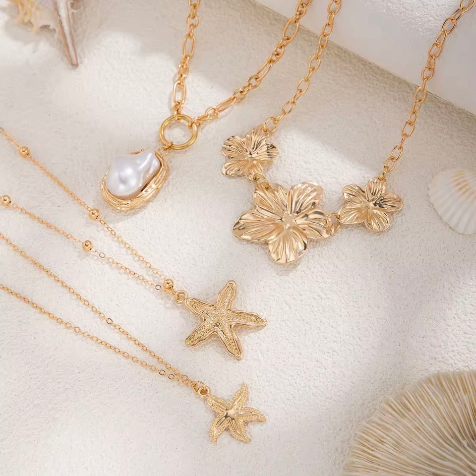 Lucia Starfish Pearl Pendant Necklace Baroque
Pearls & Seashell Charm Oceanic Elegance
Y2K Necklace Jewelry Gift for Women