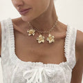 Lucia Starfish Pearl Pendant Necklace Baroque Pearls & Seashell Charm Oceanic Elegance Y2K Necklace Jewellery Jewelry Gift for Women