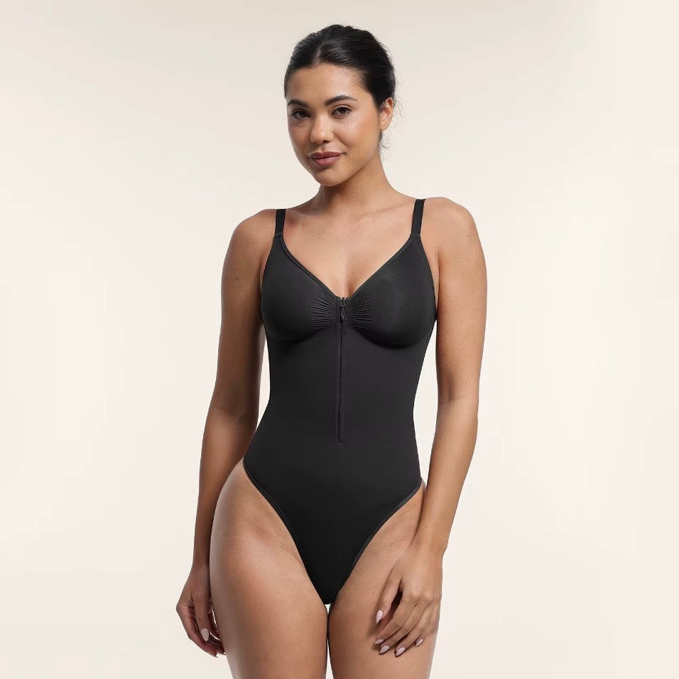 Raven Contour by Menace Thong Bodysuit Heart Collar Sleeveless One Piece Slim Shapewear Seamless Shaping Women Bodysuit Womenswear Compression
