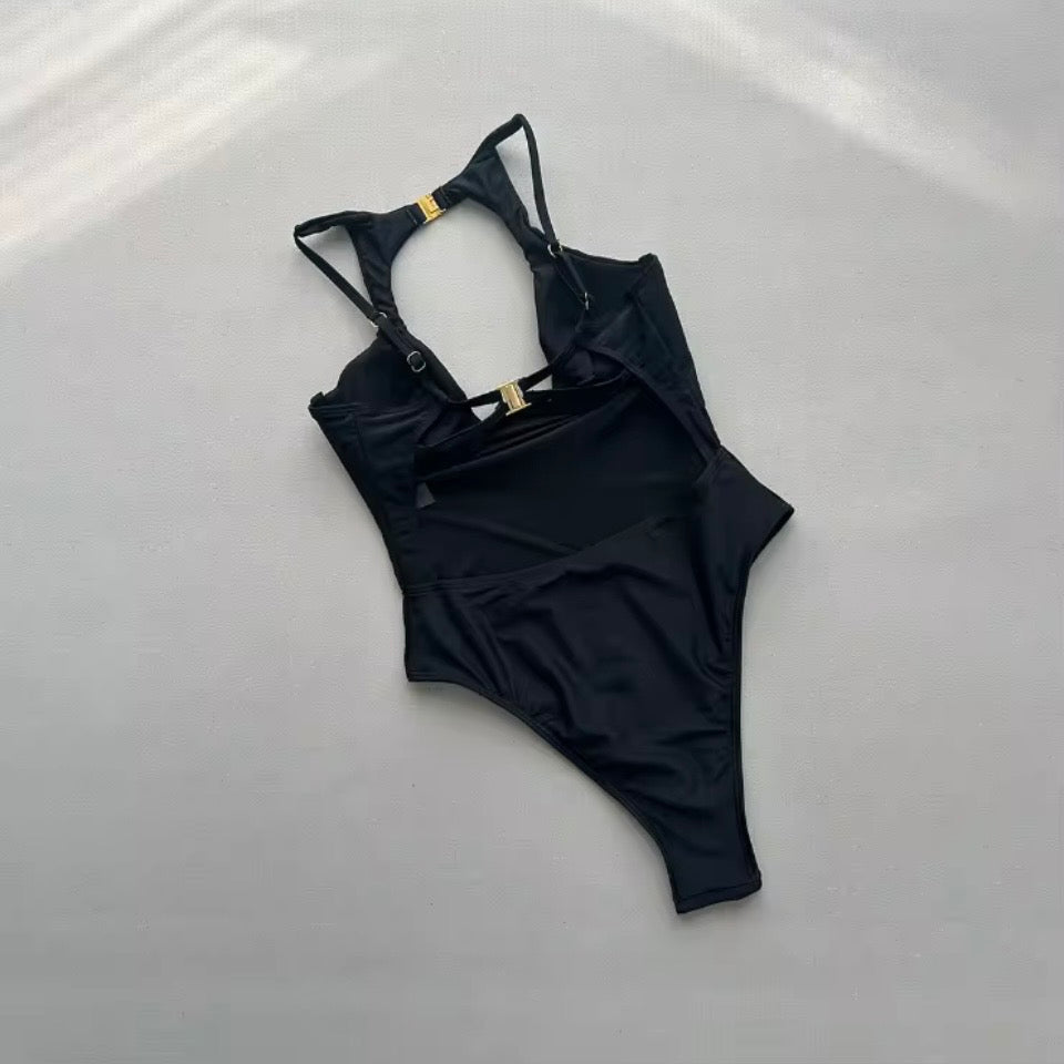 Pangea Underwire Swimwear
Open Back Sexy Women One Piece High Leg Swimsuit Monokini